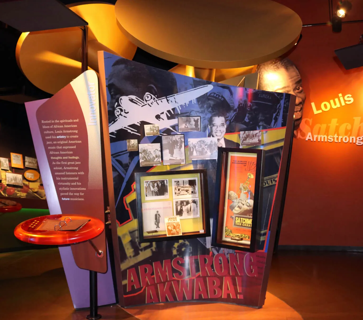 In de vaste collectie van het American Jazz Museum — de Louis Armstrong-zaal
