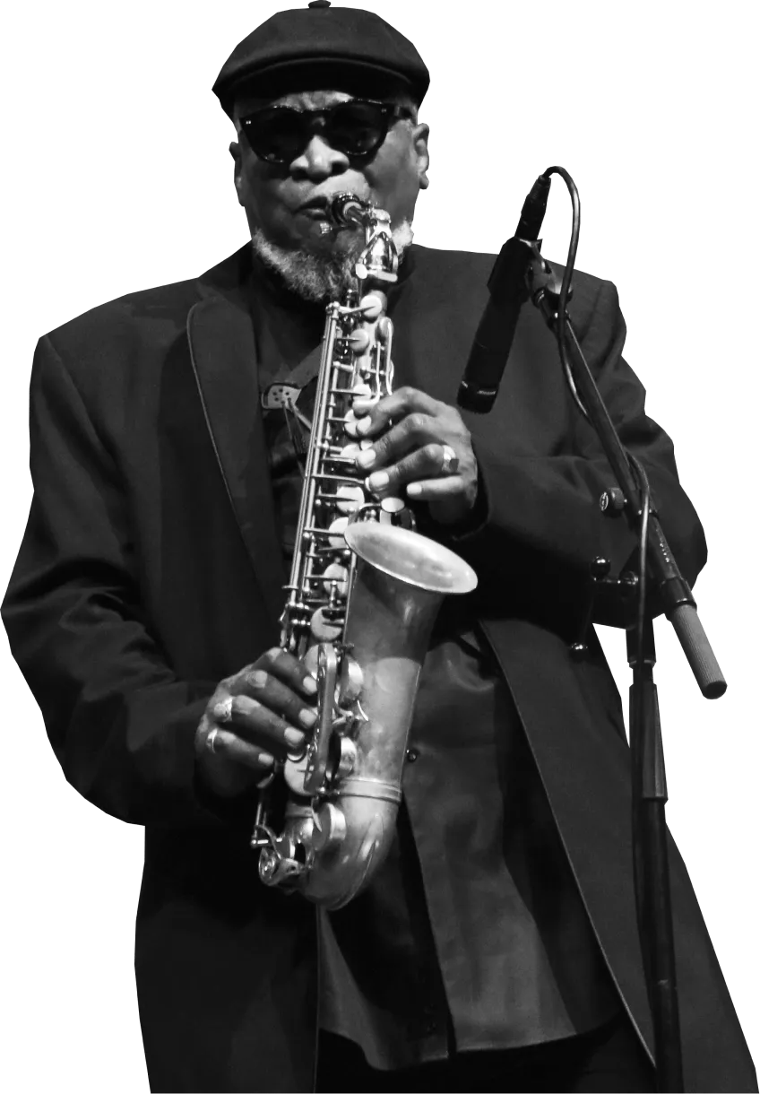 Saxophonist Bobby Watson playing at the Blue Room